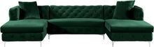 Load image into Gallery viewer, Gail Green Velvet 3pc. Sectional