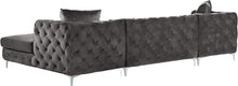 Load image into Gallery viewer, Gail Grey Velvet 3pc. Sectional