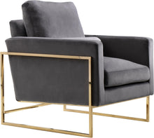 Load image into Gallery viewer, Mila Grey Velvet Chair