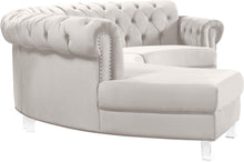 Load image into Gallery viewer, Anabella Cream Velvet 3pc. Sectional