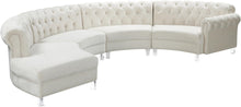 Load image into Gallery viewer, Anabella Cream Velvet 4pc. Sectional