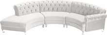 Load image into Gallery viewer, Anabella Cream Velvet 3pc. Sectional