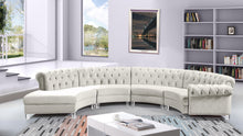 Load image into Gallery viewer, Anabella Cream Velvet 4pc. Sectional