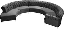 Load image into Gallery viewer, Anabella Grey Velvet 5pc. Sectional