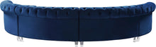 Load image into Gallery viewer, Anabella Navy Velvet 4pc. Sectional