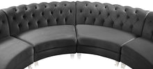 Load image into Gallery viewer, Anabella Grey Velvet 5pc. Sectional
