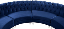 Load image into Gallery viewer, Anabella Navy Velvet 4pc. Sectional