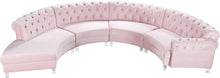 Load image into Gallery viewer, Anabella Pink Velvet 4pc. Sectional