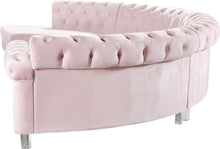 Load image into Gallery viewer, Anabella Pink Velvet 4pc. Sectional