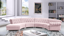 Load image into Gallery viewer, Anabella Pink Velvet 4pc. Sectional
