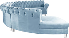 Load image into Gallery viewer, Anabella Sky Blue Velvet 4pc. Sectional