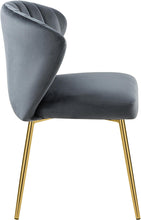 Load image into Gallery viewer, Finley Grey Velvet Dining Chair