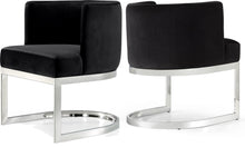Load image into Gallery viewer, Gianna Black Velvet Dining Chair