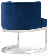 Load image into Gallery viewer, Gianna Navy Velvet Dining Chair