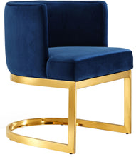 Load image into Gallery viewer, Gianna Navy Velvet Dining Chair