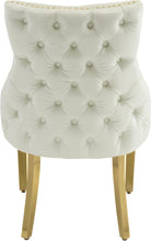 Load image into Gallery viewer, Tuft White Faux Leather Dining Chair