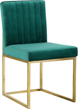 Load image into Gallery viewer, Giselle Green Velvet Dining Chair