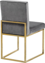 Load image into Gallery viewer, Giselle Grey Velvet Dining Chair