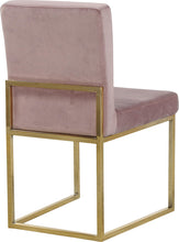 Load image into Gallery viewer, Giselle Pink Velvet Dining Chair