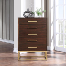 Load image into Gallery viewer, Maxine Cherry / Gold Chest