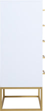 Load image into Gallery viewer, Maxine White / Gold Chest