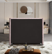 Load image into Gallery viewer, Aiden Pink Velvet King Bed