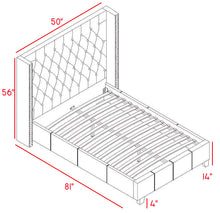 Load image into Gallery viewer, Ashton Grey Linen Twin Bed