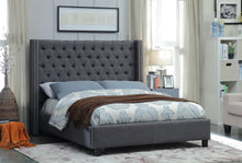 Load image into Gallery viewer, Ashton Grey Linen Queen Bed