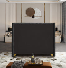 Load image into Gallery viewer, Barolo Black Velvet King Bed