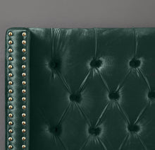 Load image into Gallery viewer, Barolo Green Velvet Full Bed