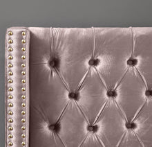 Load image into Gallery viewer, Barolo Pink Velvet King Bed