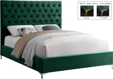 Load image into Gallery viewer, Cruz Green Velvet Full Bed