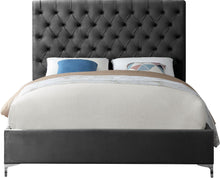 Load image into Gallery viewer, Cruz Grey Velvet Full Bed