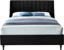 Load image into Gallery viewer, Eva Black Velvet King Bed