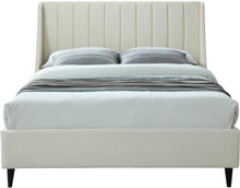 Load image into Gallery viewer, Eva Cream Velvet King Bed