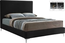 Load image into Gallery viewer, Geri Black Velvet King Bed