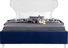 Load image into Gallery viewer, Ghost Navy Velvet Full Bed