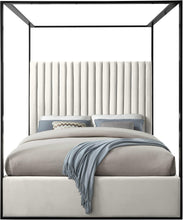 Load image into Gallery viewer, Jax Cream Velvet King Bed