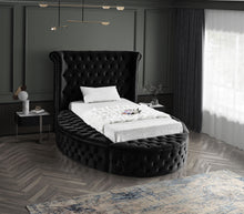 Load image into Gallery viewer, Luxus Black Velvet Twin Bed (3 Boxes)