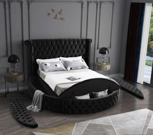 Load image into Gallery viewer, Luxus Black Velvet Full Bed (3 Boxes)