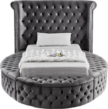 Load image into Gallery viewer, Luxus Grey Velvet Twin Bed (3 Boxes)