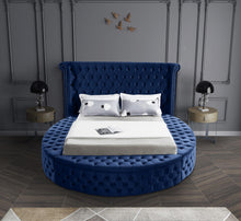 Load image into Gallery viewer, Luxus Navy Velvet Full Bed (3 Boxes)
