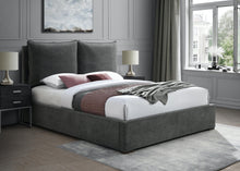 Load image into Gallery viewer, Misha Pepper Black Polyester Fabric King Bed (3 Boxes)