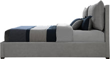 Load image into Gallery viewer, Misha Light Grey Polyester Fabric King Bed (3 Boxes)