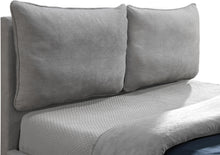 Load image into Gallery viewer, Misha Light Grey Polyester Fabric Queen Bed (3 Boxes)