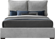 Load image into Gallery viewer, Misha Light Grey Polyester Fabric King Bed (3 Boxes)