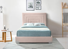 Load image into Gallery viewer, Nora Pink Velvet Queen Bed