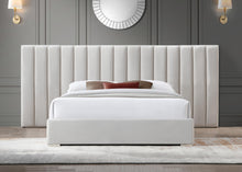 Load image into Gallery viewer, Pablo Cream Velvet King Bed