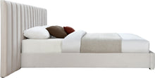 Load image into Gallery viewer, Pablo Cream Velvet King Bed
