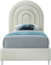 Load image into Gallery viewer, Rainbow Cream Velvet Twin Bed